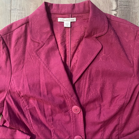 NWT- COLDWATER CREEK Classic Jacquard Blazer - Picture 4 of 9